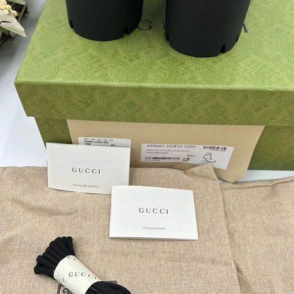 Women’s Gucci GG Supreme Leather boots size 40.5 made in Italy - Picture 6 of 10